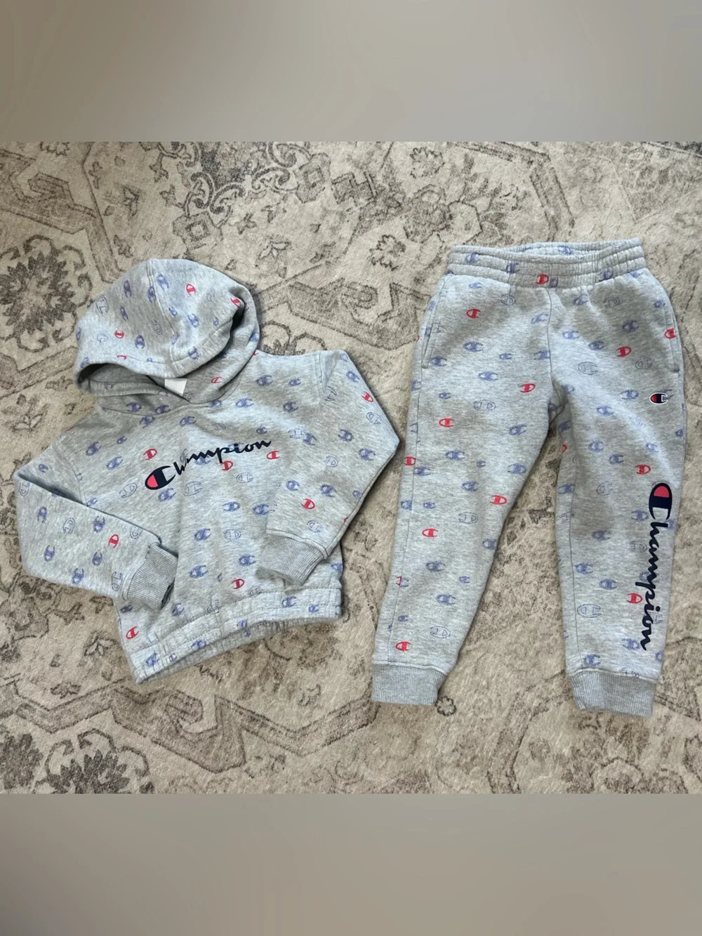 Champion Sweatshirt and Sweatpants Matching Set